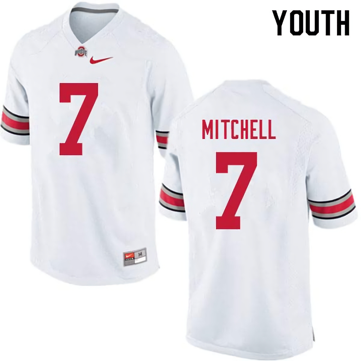 Teradja Mitchell Ohio State Buckeyes Youth NCAA #7 Nike White College Stitched Football Jersey PWT4256BI